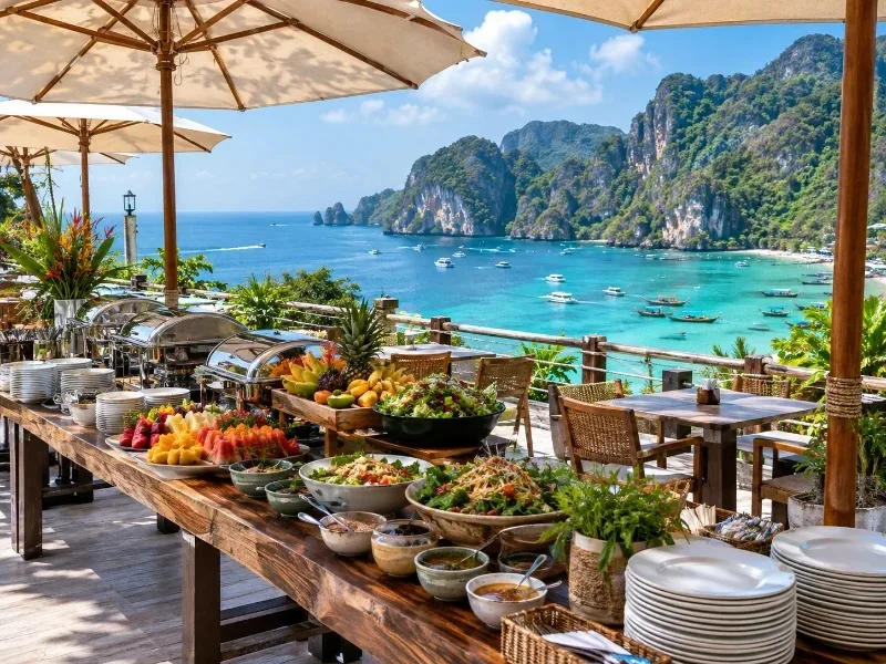 Día premium en Phi Phi y Bamboo con almuerzo con vistas al mar